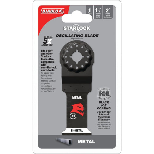 Diablo 1-1/4 in. Starlock Bi-Metal Oscillating Blade for Metal