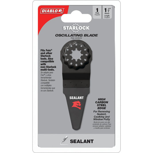Diablo 1-1/2 in. Starlock High Carbon Steel Oscillating Blade for Sealant Removal