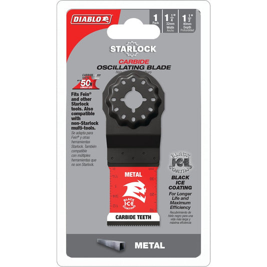Diablo 1-1/4 in. Starlock Carbide Oscillating Blades for Metal