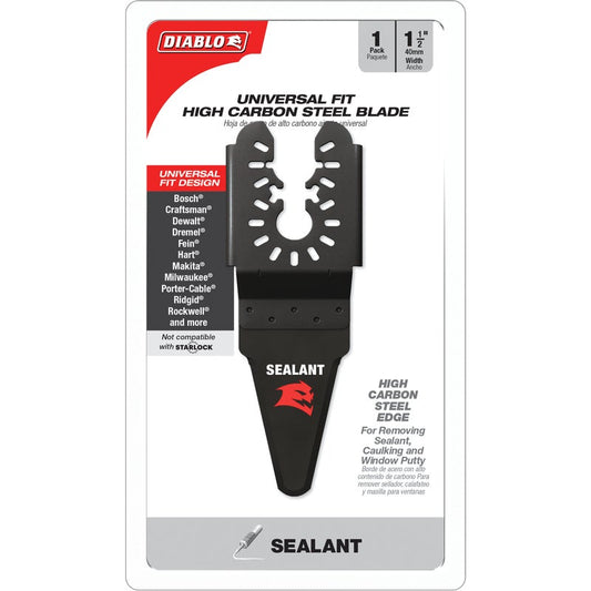 Diablo Universal Fit 1-1/2" High Carbon Steel Oscillating Blade for Sealant Removal