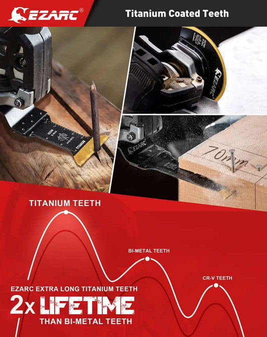 EZARC 7PC Multi-Purpose Oscillating Saw Blade Set