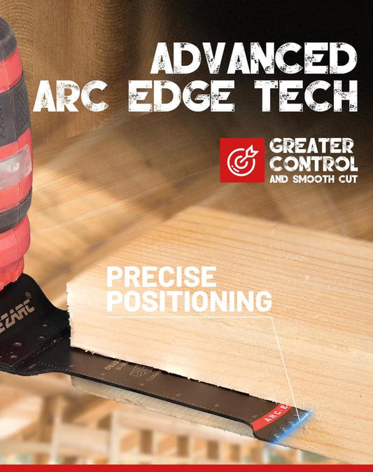 EZARC 1 3/8" Extra Long Arc Edge Japanese Tooth Bi-Metal Oscillating Saw Blade