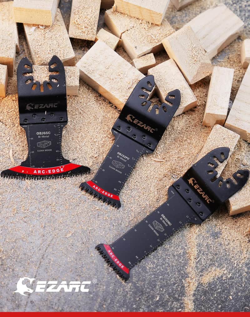 EZARC 1 3/8" Extra Long Arc Edge Japanese Tooth Bi-Metal Oscillating Saw Blade