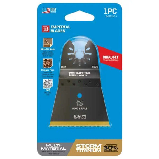 IBOAT337 Imperial Blades 2 1/2 Storm Titanium Wood & Nails Oscillating Blade
