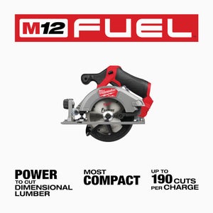Milwaukee M12 FUEL Brushless 5-3/8 In. Cordless Circular Saw (Tool Only)