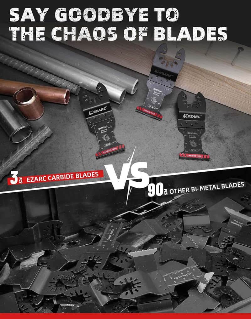 EZARC 1 3/8"General Purpose Carbide Oscillating Multitool Blade