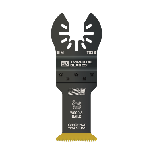 IBOAT336 Imperial Blades Storm Titanium Wood & Nails Oscillating Blade