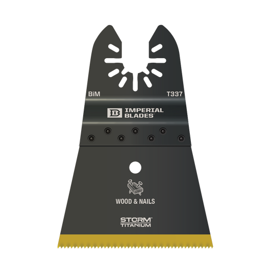 IBOAT337 Imperial Blades 2 1/2 Storm Titanium Wood & Nails Oscillating Blade