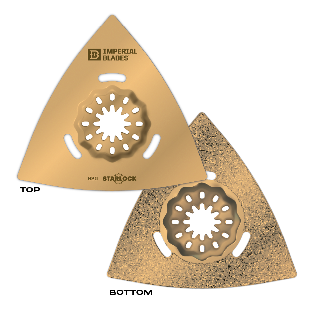 Imperial Blades - Carbide Grit Triangle Rasp - IBSL620 - Starlock-Oscillating Blade-Imperial Blades Direct-Ridgeline Tool - Oscillating Blades Direct