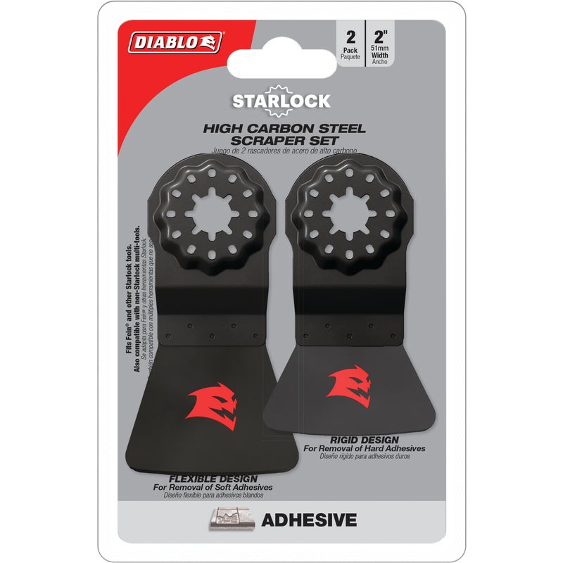 Diablo Starlock High Carbon Steel Oscillating Blade Scraper for Adhesive Removal