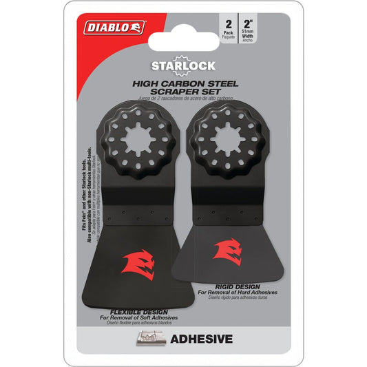 Diablo Starlock High Carbon Steel Oscillating Blade Scraper for Adhesive Removal
