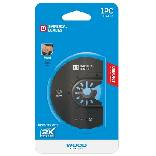 Imperial IBOA250-10 One Fit 2-1/2'' Speartooth Fast Cut Wood Blade – 10 Pack – Multi-Tool Blades