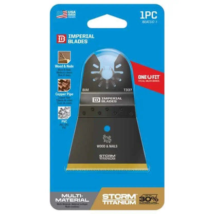IBOAT337 Imperial Blades 2 1/2 Storm Titanium Wood & Nails Oscillating Blade