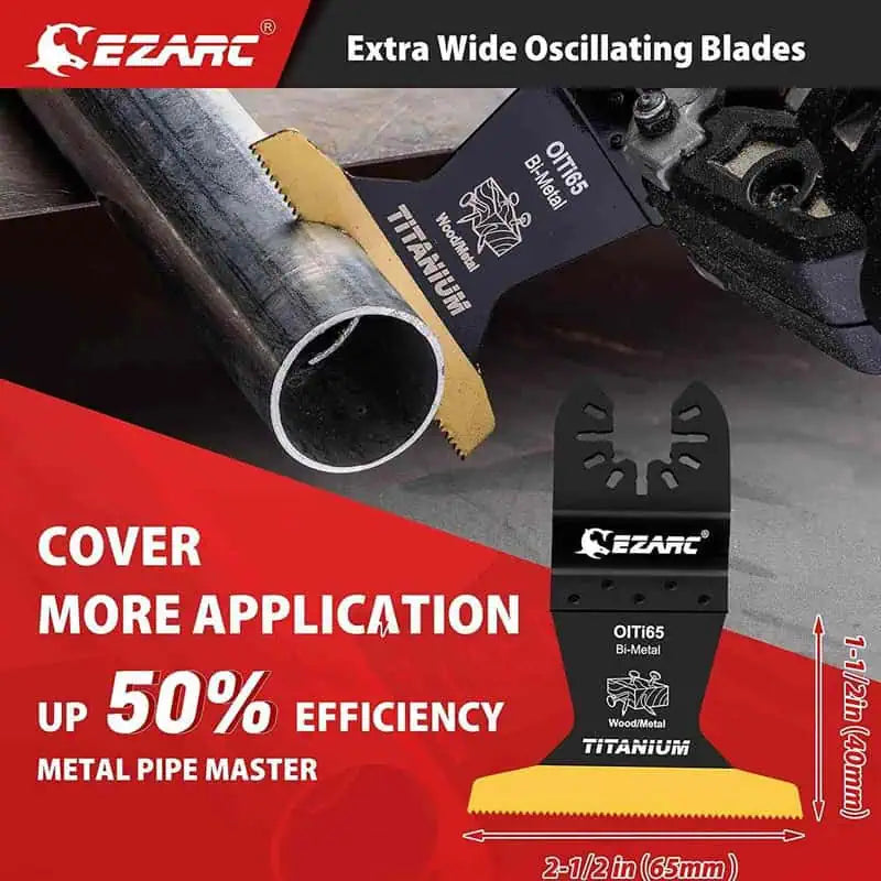 EZARC 4PC Titanium Oscillating Multi-tool Blade Set