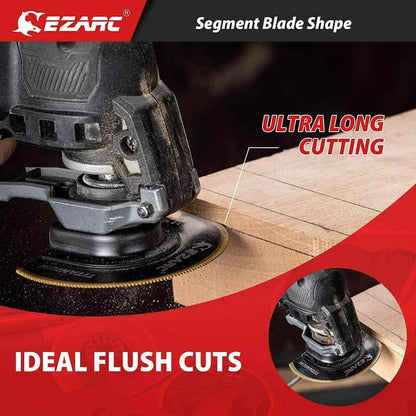EZARC 4PC Titanium Oscillating Multi-tool Blade Set