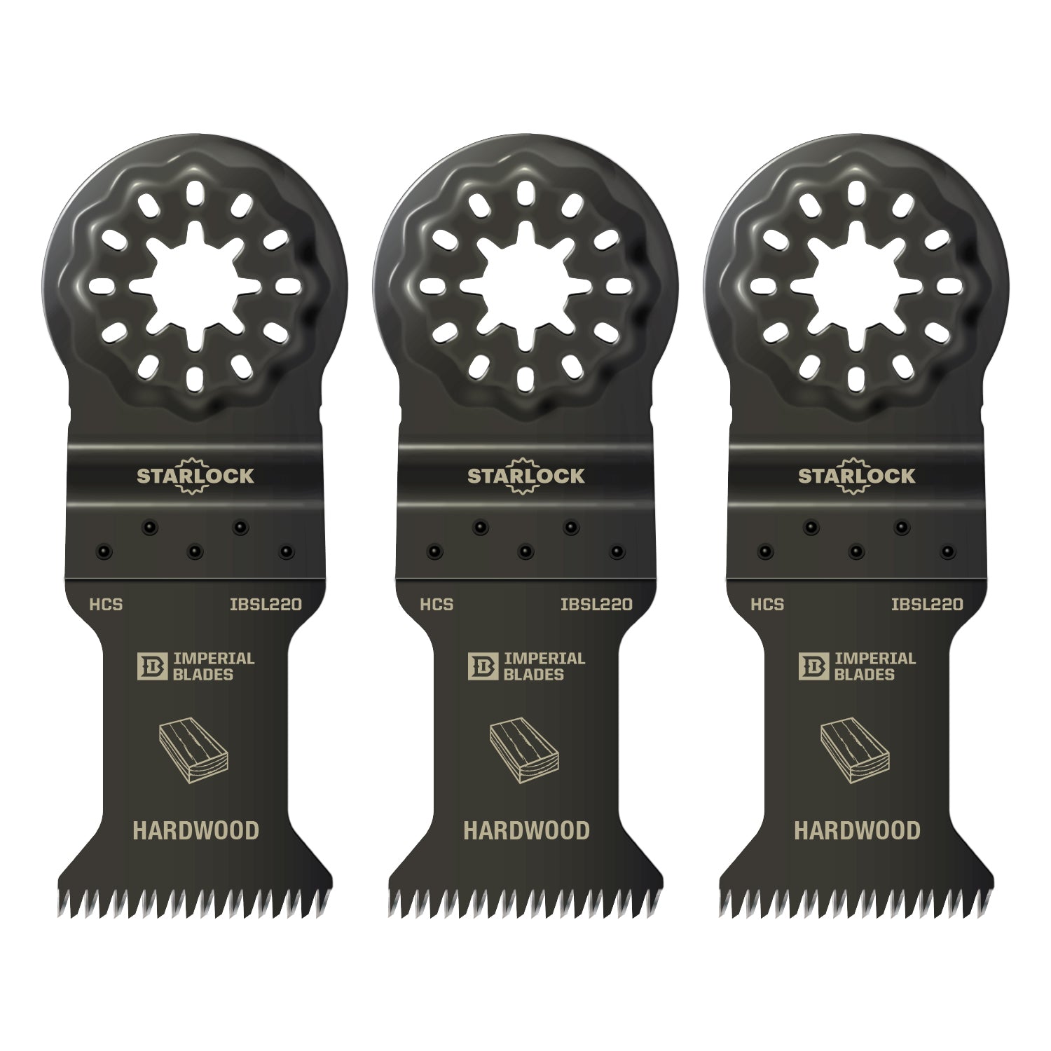 Imperial Blades- 1-3/8" Japanese Tooth Hardwood Blade - IBSL220 - Starlock-Oscillating Blade-Imperial Blades Direct-3-Ridgeline Tool - Oscillating Blades Direct