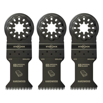 Imperial Blades- 1-3/8" Japanese Tooth Hardwood Blade - IBSL220 - Starlock-Oscillating Blade-Imperial Blades Direct-3-Ridgeline Tool - Oscillating Blades Direct