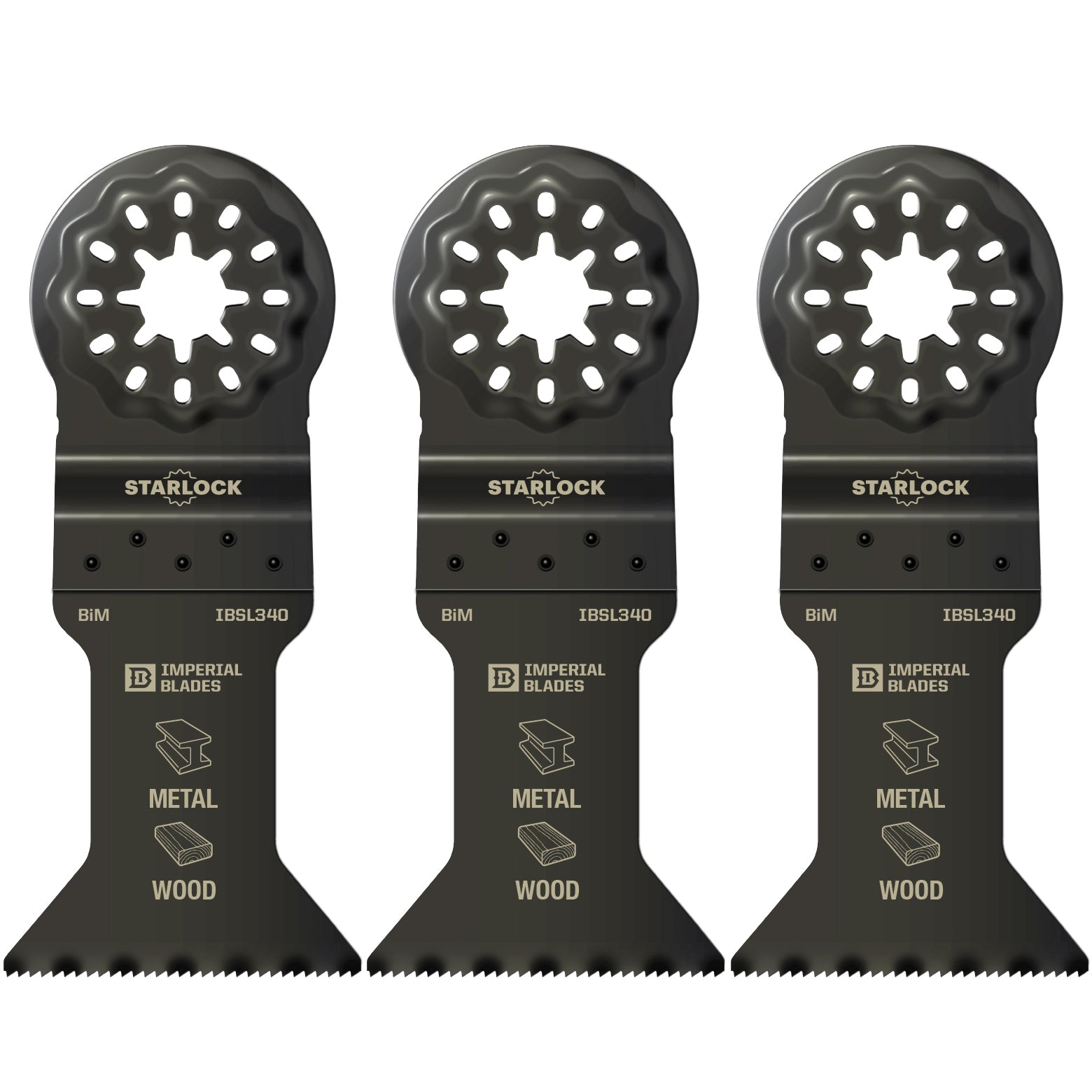 Imperial Blades - 1-3/4" Standard Metal Blade - IBSL340 - Starlock-Oscillating Blade-Imperial Blades Direct-3-Ridgeline Tool - Oscillating Blades Direct