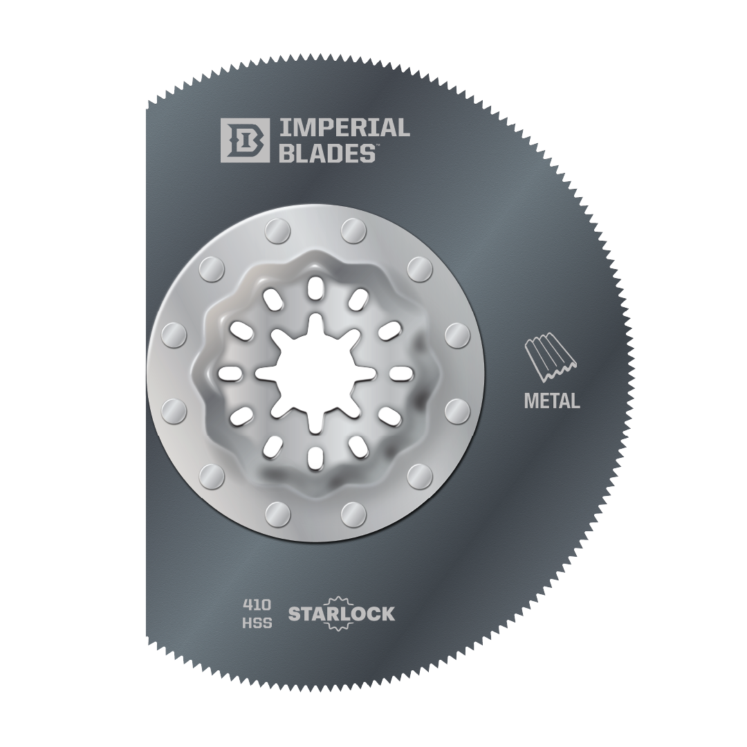 Imperial Blades - 3-3/8" Thin Metal Segment Blade - IBSL410 - Starlock-Oscillating Blade-Imperial Blades Direct-Ridgeline Tool - Oscillating Blades Direct