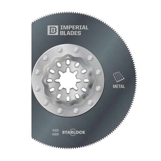 Imperial Blades - 3-3/8" Thin Metal Segment Blade - IBSL410 - Starlock-Oscillating Blade-Imperial Blades Direct-Ridgeline Tool - Oscillating Blades Direct