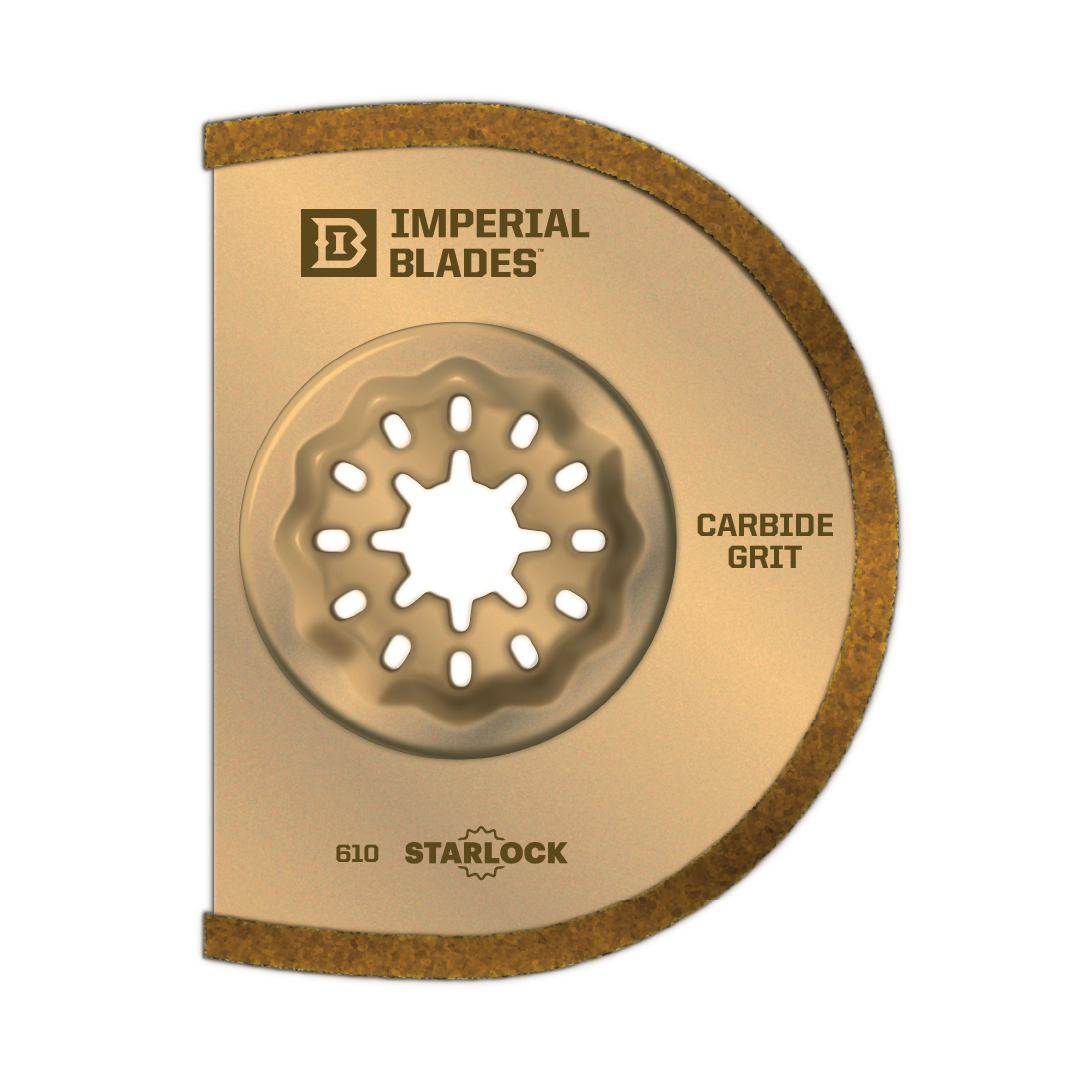 Imperial Blades - 3" Carbide Grit Segment Blade - IBSL610 - Starlock-Oscillating Blade-Imperial Blades Direct-Ridgeline Tool - Oscillating Blades Direct
