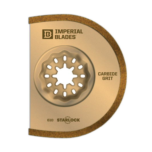 Imperial Blades - 3" Carbide Grit Segment Blade - IBSL610 - Starlock-Oscillating Blade-Imperial Blades Direct-Ridgeline Tool - Oscillating Blades Direct