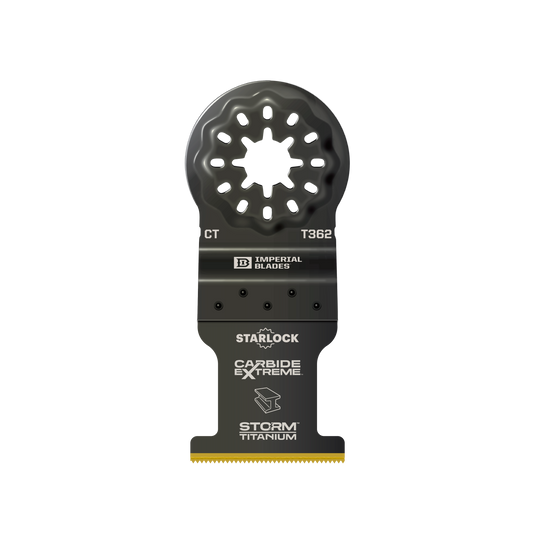 IBSLT362 1 3/8" Starlock™ Carbide Extreme Storm Titanium Metal Oscillating Blade